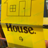 Sacs de T-shirt jaune de HDPE résistant avec le supermarché en plastique d'impression de maison et l'emballage alimentaire d'exposition