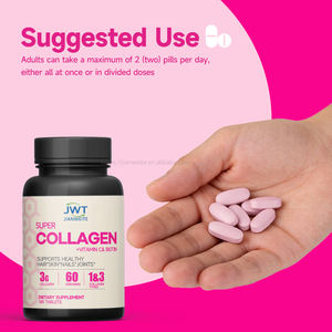 Оптовая продажа: Суперколлагеновые таблетки (180 шт.) с витамином С и биотином для волос, кожи, ногтей и суставов. Прямые поставки с завода, OEM. - Product Image 5