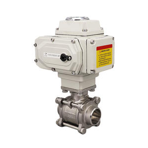 Vanne à boisseau sphérique en acier inoxydable 304 soudée électriquement Q961F-16P à passage total pour l'eau, le gaz, l'huile, vanne de régulation antidéflagrante - Product Image 1