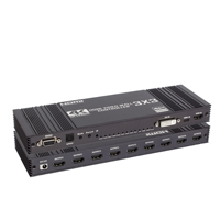 Contrôleur mural vidéo 3x3 4K 1080P Type-c USB C pour entrée HDMI DVI 9-Screen Splicing TV Wall Audio RS232 Video Audio Accessories