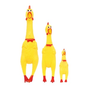 Juguete Impermeable para Mascotas, Gato o Perro, con Sonido de Pollo Amarillo que Chillando, Diseño Biónico - Product Image 1