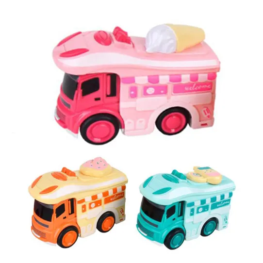 Automobile del giocattolo di inerzia del giocattolo dell'automobile di attrito del veicolo del gelato del fumetto adorabile