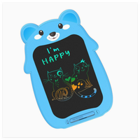 Tablette d'écriture numérique LCD - Tableau de dessin portable pour enfants avec motifs d'animaux - Article cadeau