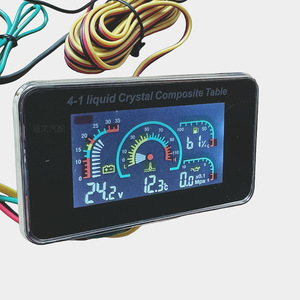 Medidor universal de temperatura de aceite, agua, voltaje y combustible LCD de 12V 24V para autos y camiones - Product Image 5
