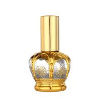 Flacon pulvérisateur de parfum en verre électroplaqué de 12 ml avec bouchon couronne, rechargeable, atomiseur de voyage pour échantillons