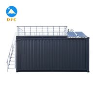 Contenedor Móvil Seco de Acero de 20' de la Marca DFC, Listo para Usar, para Vivienda, Construcción, Decoración, Uso Temporal y Almacenamiento