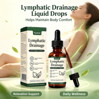 Gouttes liquides de drainage lymphatique en gros OEM ODM 60ml, complément alimentaire naturel à base de plantes, qualité alimentaire, saveur personnalisée, soutien mental