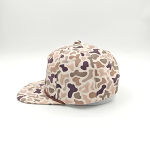 Gorras Richardson Estilo 256 Personalizadas con Logotipo Bordado en 3D, Gorras de Camuflaje con Cierre a Presión, Gorra de Béisbol de 5 Paneles con Visera Plana y Cordón, Estilo Hip Hop - Product Image 4