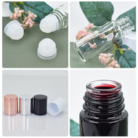 Emballage cosmétique contenant revêtement de couleur 30mL verre déodorant bouteille vide en rouleau pour contenir une Lotion corporelle douce