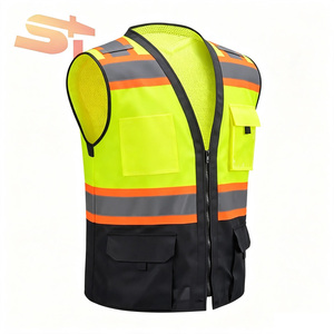 Gilet <span class=keywords><strong>e</strong></span> Canotta <span class=keywords><strong>da</strong></span> <span class=keywords><strong>Lavoro</strong></span> Riflettente Giallo Fluorescente Traspirante SIKE per Cantiere Edile, Sicurezza <span class=keywords><strong>e</strong></span> Igienizzazione - Product Image 1