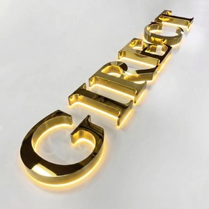 Vente en gros d'usine, logo d'entreprise personnalisé, lettres en métal 3D, enseigne en métal LED, enseigne lumineuse LED, panneau publicitaire LED - Product Image 4
