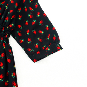 Venta al por mayor personalizable de las mujeres 2026 pre-<span class=keywords><strong>orden</strong></span> Maxi vestido con cintura alta estampado floral vestido de vacaciones de verano - Product Image 4