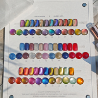 38 couleurs UV Gel polonais haute brillance oeil de chat Nail Art Design bricolage aimant matériel échantillon gratuit