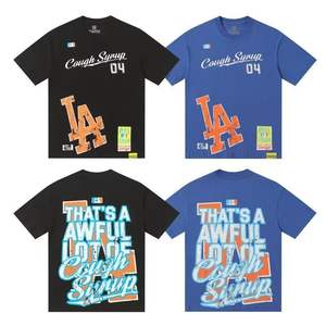 T-shirt à manches courtes HOGO pour couple, col rond, imprimé, décontracté, facile à assortir, nouvelle collection été - Product Image 1