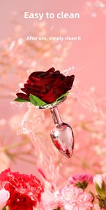 سدادة شرجية على شكل زهرة للرجال والنساء، ألعاب جنسية، مستلزمات التقييد - Product Image 3