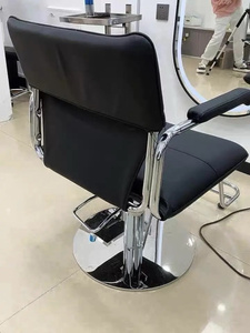 Chaise de barbier pivotante réglable en cuir PU, chaise de salon pour la coupe, la coloration et le coiffage des cheveux - Product Image 4