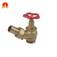 Hydrant d'incendie en laiton rouge à auto-alimentation de style russe avec une taille de 2 1/2 pouces et une fonction flexible pour la protection incendie