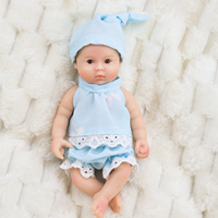 Muñeca Reborn de Silicona Platino 100% de Cuerpo Completo, 6 Pulgadas, Mini Juguete Suave, Modelo DIY, Ojos Abiertos Realistas, Color Similar a la Piel, Lavable