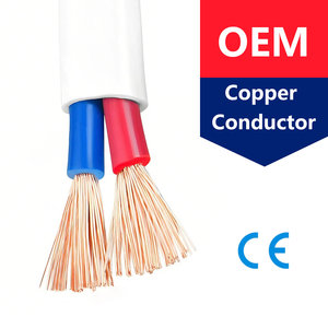 Fil plat en cuivre à 2 conducteurs RVVB gainé de PVC, câble flexible en cuivre isolé, 2X4 2X6 2X1 <span class=keywords><strong>2X2</strong></span>.5 1.5mm 2.5 4 Mm², vente en gros - Product Image 3