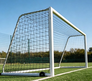 But de football blanc portable et durable avec filet toutes saisons, pliable et mobile, pour projets de vente en gros - Product Image 6