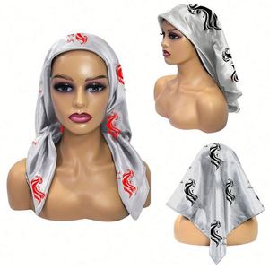 Pañuelo de Seda Personalizado con Logotipo para Mujer, Pañuelo de Satén Estampado para Envolver el Cabello, Accesorio de Moda, Pañuelo Cuadrado de 35 Pulgadas - Product Image 1