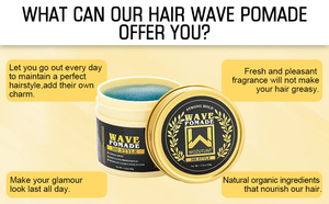Wave <span class=keywords><strong>Pomade</strong></span> all'ingrosso 360 stile idratare i <span class=keywords><strong>capelli</strong></span> mentre tenere Wave Styling impermeabile e di lunga durata extra Hold Wave prodotto - Product Image 5
