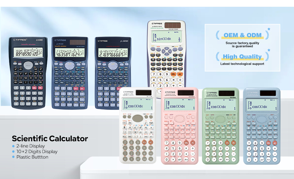 Eco-friendly Desktop Calculators - Dual Power & High Quality