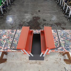 <span class=keywords><strong>Caja</strong></span> de <span class=keywords><strong>Herramientas</strong></span> Metálica Vintage de Estilo Artesanal, Impermeable, con Certificación CE, en Dos Colores - Product Image 2