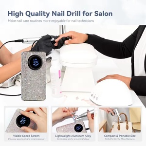 Machine à ongles électrique 35000 tr/min avec écran, embouts professionnels, lime à ongles, polissoir, outils de soin des ongles pour salon - Product Image 6