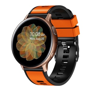 Eraysun 20mm Precio de fábrica Banda de silicona para <span class=keywords><strong>Garmin</strong></span> Forerunner <span class=keywords><strong>645</strong></span> <span class=keywords><strong>Correa</strong></span> de repuesto inteligente de doble color para Samsung Active 2 - Product Image 1