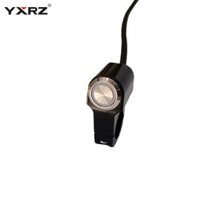Aluminum <strong>Push</strong> <strong>Button</strong> Control for Electric Bike Waterproof On/Off LED Light Handlebar <strong>Switch</strong> for Motorcycles - Product Image 2