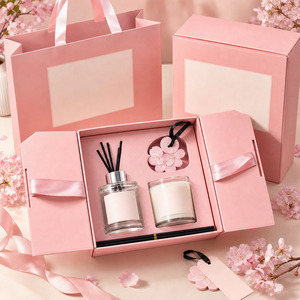 Set Regalo <span class=keywords><strong>con</strong></span> Diffusore di Fragranze e Candela Profumata in Confezione Regalo Rosa - Product Image 5
