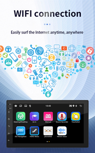 Bqcc 7 "2 Din IPS màn hình không dây xe chơi Android Navigation 2GB + 32 gam AHD <span class=keywords><strong>OBD</strong></span> TPMS GPS Wifi gương liên kết âm thanh xe hơi Máy nghe nhạc - Product Image 6