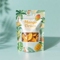 Pochette d'emballage de fruits secs mangue sous vide en plastique personnalisée de qualité alimentaire en gros sac d'emballage alimentaire sec sac en mylar