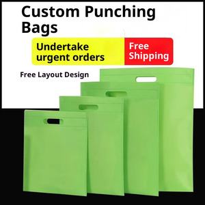 Bolsas de Compra Plegables con Asas de Lona No Tejida, Cierre Personalizado, Logotipo Impreso Perforado, Bolsas de Supermercado con Transferencia de Calor - Product Image 5