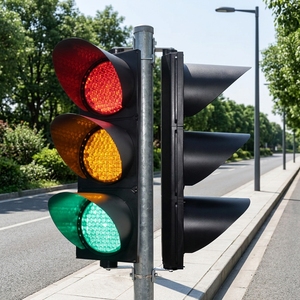 Feu de signalisation LED tri-couleur à alimentation secteur, rétro-réfléchissant, écoénergétique, durée de vie de 100 000 heures pour la route - Product Image 4