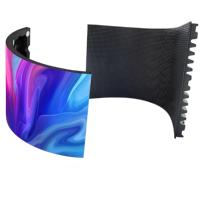 Écran LED flexible d'intérieur P1.86 Module souple |   Panneau LED flexible haute résolution pour murs courbes et installations créatives