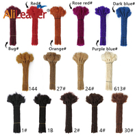 8-20 "capelli naturali Afro Kinky Locks Sisterlocks estensioni dei Dreadlocks Loc Hair Handmade Dread Locs 100% estensioni dei capelli umani