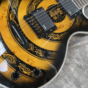 Guitarra Eléctrica Personalizada Zakk Wylde Audio <span class=keywords><strong>Odin</strong></span> Viking Estilo Tótem Cuerpo <span class=keywords><strong>de</strong></span> Arce Caoba Envío Rápido - Product Image 2