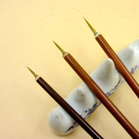 Grande, moyenne et petite feuille Tendon brosse de calligraphie brosse de peinture de calligraphie bambou chinois OEM crayons de calligraphie CN;JIN