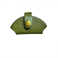 BOSHIHO Sac Organisateur Minimaliste Artisanal en Cuir Pleine Fleur Tanné Végétal pour Petits Gadgets et Câbles de Recharge