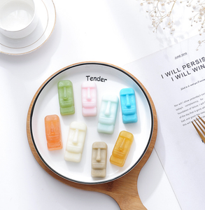 جزيرة عيد الفصح حجر موي سهل التحرير سيليكون قالب الخبز للشوكولاتة فندان كيك نخب الحلويات - Product Image 3