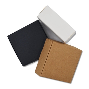 Box Paper Jewelry Box Wedding Party Kraft Handmade Black Luxury Cardboard Folding Gift Box