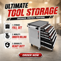 Armoire à outils professionnelle en métal à 6 tiroirs, robuste, sur roulettes, boîte à outils mobile pour atelier, coffre à outils avec roues, OEM