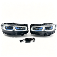 Phare avant gauche et droit pour BMW G12 LCI Série 7 19-22, faisceau de conduite adaptatif, DRL bleu Signature, phares avant à LED automatiques