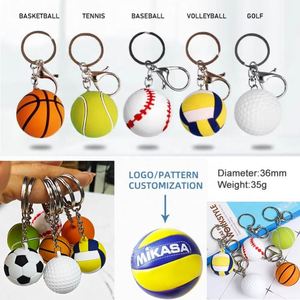 Llavero de Pelota de Tenis de Silicona, Diseño Deportivo 3D, Mosquetón, Verde, Duradero, Estilo Simple - Product Image 2