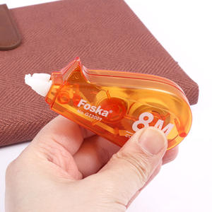 Foska Factory Fabricación de artículos escolares Mini juego de cintas correctoras blancas para estudiantes Lindo suministro de papelería constante - Product Image 3