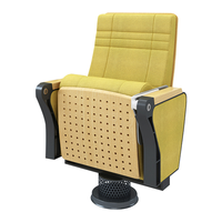 Chaise d'auditorium de qualité supérieure chaise en tissu métallique et aluminium pour lieux professionnels-pour le théâtre d'église, l'hôtel et l'hôpital