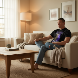 Camiseta Wiwiwi Cat Meme negra unisex para adultos talla mediana - Product Image 3