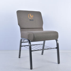 Chaises de prêtre empilables et emboîtables en acier noir, nouveau design 2025, <span class=keywords><strong>pour</strong></span> la vente en église - Product Image 2